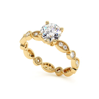 Bague Saint Honoré, diamants de laboratoire, or jaune 18 carats — Maison Laveran Paris