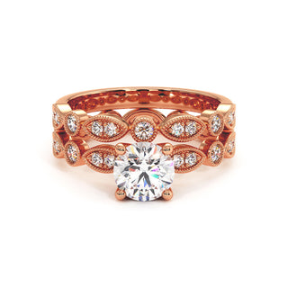 Bague Saint Honoré, diamants de laboratoire, or rose 18 carats — Maison Laveran Paris