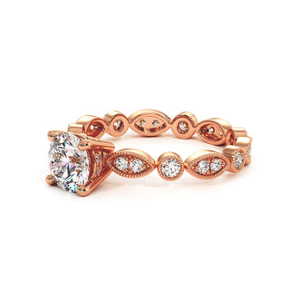 Bague Saint Honoré, diamants de laboratoire, or rose 18 carats — Maison Laveran Paris