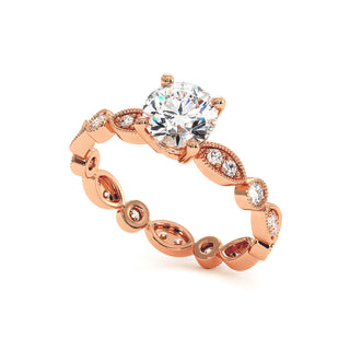 Bague Saint Honoré, diamants de laboratoire, or rose 18 carats — Maison Laveran Paris