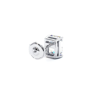 Boucles d'Oreilles Montaigne Diamant Taille Émeraude, puces solitaires en diamants de laboratoire, or blanc 18 carats ou platine 950 — Maison Laveran Paris
