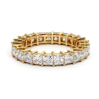 Alliance Montaigne Diamants Princesses, tour complet de diamants princesses de laboratoire, or jaune 18 carats — Maison Laveran Paris