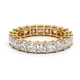 Alliance Montaigne Diamants Princesses, tour complet de diamants princesses de laboratoire, or jaune 18 carats — Maison Laveran Paris
