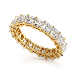 Alliance Montaigne Diamants Princesses, tour complet de diamants princesses de laboratoire, or jaune 18 carats — Maison Laveran Paris