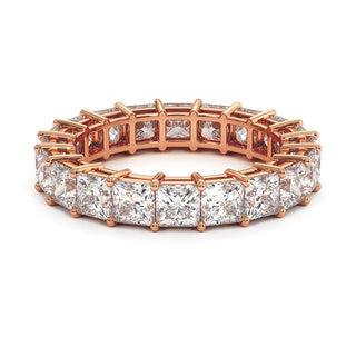 Alliance Montaigne Diamants Princesses, tour complet de diamants princesses de laboratoire, or rose 18 carats — Maison Laveran Paris