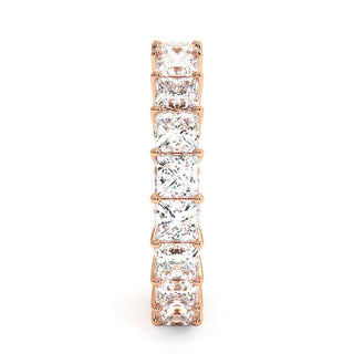 Alliance Montaigne Diamants Princesses, tour complet de diamants princesses de laboratoire, or rose 18 carats — Maison Laveran Paris