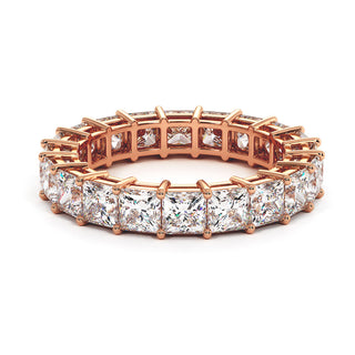 Alliance Montaigne Diamants Princesses, tour complet de diamants princesses de laboratoire, or rose 18 carats — Maison Laveran Paris