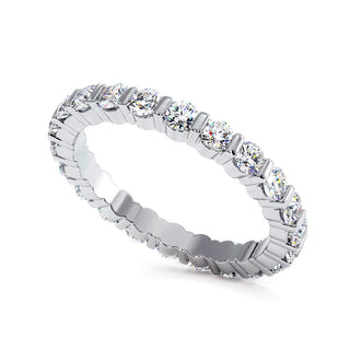 Alliance Montaigne Diamants Barrettes, tour complet de diamants de laboratoire sertis barrettes, or blanc 18 carats ou platine 950 — Maison Laveran Paris