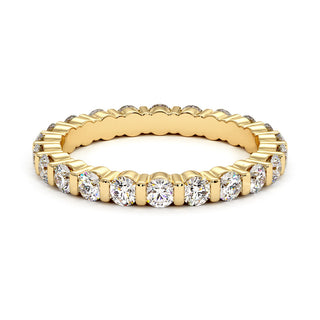 Alliance Montaigne Diamants Barrettes, tour complet de diamants de laboratoire sertis barrettes, or jaune 18 carats — Maison Laveran Paris