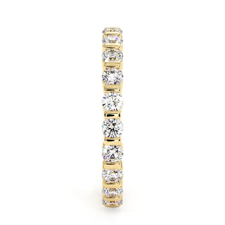 Alliance Montaigne Diamants Barrettes, tour complet de diamants de laboratoire sertis barrettes, or jaune 18 carats — Maison Laveran Paris