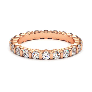Alliance Montaigne Diamants Barrettes, tour complet de diamants de laboratoire sertis barrettes, or rose 18 carats — Maison Laveran Paris