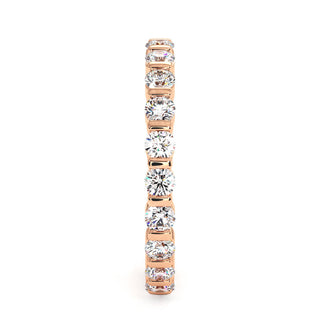 Alliance Montaigne Diamants Barrettes, tour complet de diamants de laboratoire sertis barrettes, or rose 18 carats — Maison Laveran Paris