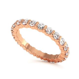 Alliance Montaigne Diamants Barrettes, tour complet de diamants de laboratoire sertis barrettes, or rose 18 carats — Maison Laveran Paris