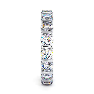 Alliance Montaigne Diamants Barrettes, tour complet de diamants de laboratoire sertis barrettes, or blanc 18 carats ou platine 950 — Maison Laveran Paris