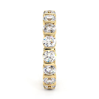 Alliance Montaigne Diamants Barrettes, tour complet de diamants de laboratoire sertis barrettes, or jaune 18 carats — Maison Laveran Paris