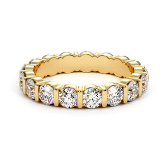 Alliance Montaigne Diamants Barrettes, tour complet de diamants de laboratoire sertis barrettes, or jaune 18 carats — Maison Laveran Paris