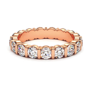 Alliance Montaigne Diamants Barrettes, tour complet de diamants de laboratoire sertis barrettes, or rose 18 carats — Maison Laveran Paris