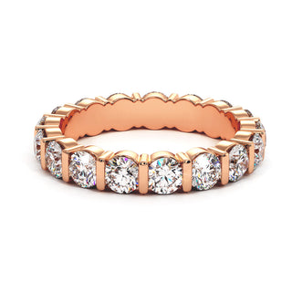 Alliance Montaigne Diamants Barrettes, tour complet de diamants de laboratoire sertis barrettes, or rose 18 carats — Maison Laveran Paris