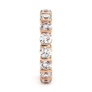 Alliance Montaigne Diamants Barrettes, tour complet de diamants de laboratoire sertis barrettes, or rose 18 carats — Maison Laveran Paris