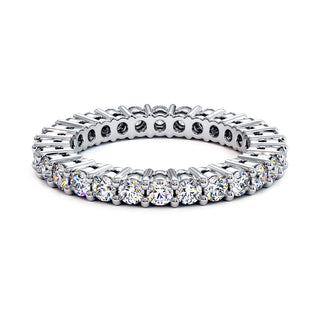 Alliance Montaigne Diamants Ronds, tour complet de diamants de laboratoire, or blanc 18 carats ou platine 950 — Maison Laveran Paris