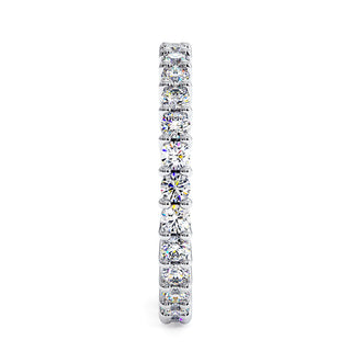 Alliance Montaigne Diamants Ronds, tour complet de diamants de laboratoire, or blanc 18 carats ou platine 950 — Maison Laveran Paris