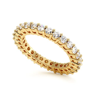 Alliance Montaigne Diamants Ronds, tour complet de diamants de laboratoire, or jaune 18 carats — Maison Laveran Paris