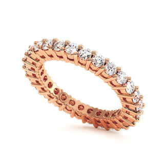 Alliance Montaigne Diamants Ronds, tour complet de diamants de laboratoire, or rose 18 carats — Maison Laveran Paris