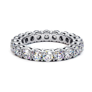 Alliance Montaigne Diamants Ronds, tour complet de diamants de laboratoire, or blanc 18 carats ou platine 950 — Maison Laveran Paris