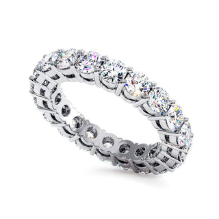 Alliance Montaigne Diamants Ronds, tour complet de diamants de laboratoire, or blanc 18 carats ou platine 950 — Maison Laveran Paris