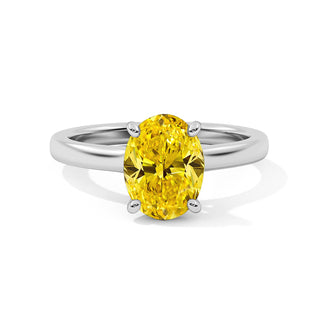 Bague Montaigne Diamant Jaune Ovale