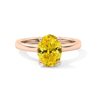 Bague Montaigne Diamant Jaune Ovale