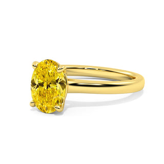 Bague Montaigne Diamant Jaune Ovale