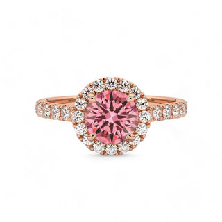 Bague Odéon Diamants Rose Rond