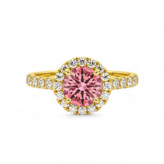Bague Odéon Diamants Rose Rond