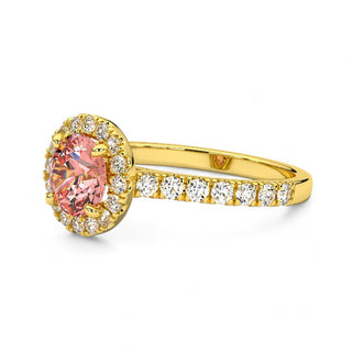 Bague Odéon Diamants Rose Rond