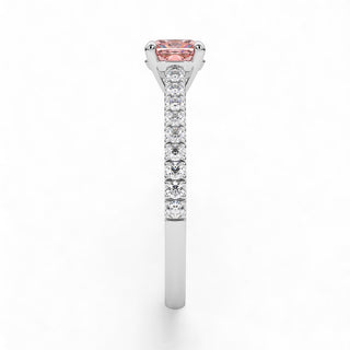 Bague Montaigne Diamant Rose Coussin