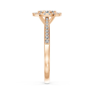 Bague Mirabeau, pavage de diamants de laboratoire, or rose 18 carats — Maison Laveran Paris