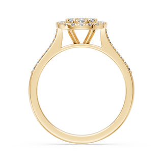 Bague Mirabeau, pavage de diamants de laboratoire, or jaune 18 carats — Maison Laveran Paris