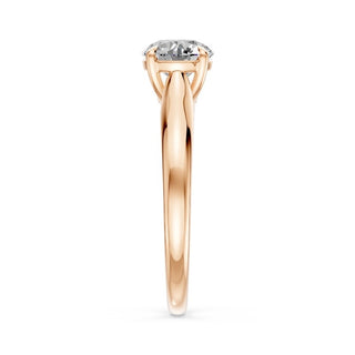Bague Solitaire Opéra, solitaire diamant de laboratoire, or rose 18 carats — Maison Laveran Paris