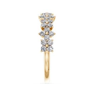 Demi-Alliance Diamants Bagatelle, diamants de laboratoire, or jaune 18 carats — Maison Laveran Paris