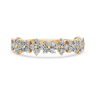 Demi-Alliance Diamants Bagatelle, diamants de laboratoire, or jaune 18 carats — Maison Laveran Paris