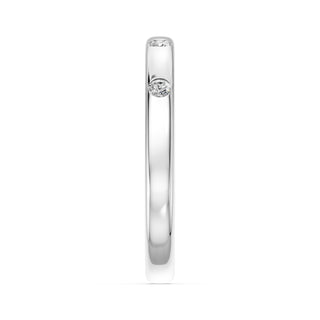 Alliance Diamants Monceau, diamants sertis clos, or blanc 18 carats ou platine 950 — Maison Laveran Paris