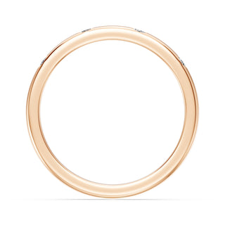 Alliance Diamants Monceau, diamants sertis clos, or rose 18 carats — Maison Laveran Paris