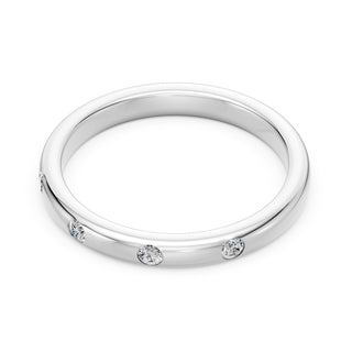 Alliance Diamants Monceau, diamants sertis clos, or blanc 18 carats ou platine 950 — Maison Laveran Paris