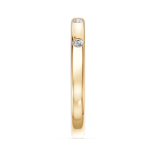 Alliance Diamants Monceau, diamants sertis clos, or jaune 18 carats — Maison Laveran Paris