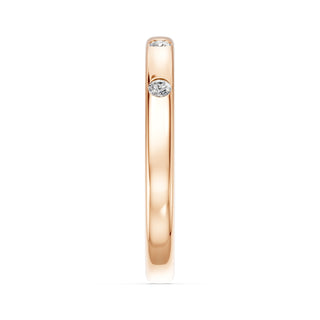 Alliance Diamants Monceau, diamants sertis clos, or rose 18 carats — Maison Laveran Paris