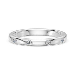 Alliance Diamants Monceau, diamants sertis clos, or blanc 18 carats ou platine 950 — Maison Laveran Paris