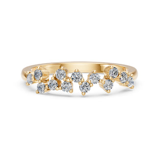 Demi-Alliance Diamants Tuileries, diamants de laboratoire, or jaune 18 carats — Maison Laveran Paris