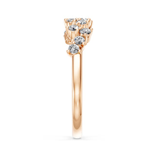 Demi-Alliance Diamants Tuileries, diamants de laboratoire, or rose 18 carats — Maison Laveran Paris
