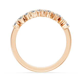 Demi-Alliance Diamants Tuileries, diamants de laboratoire, or rose 18 carats — Maison Laveran Paris